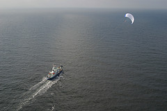 SkySails on the MS BEAUFORT