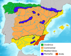 Climas en EspaÃ±a / Spanish climate areas