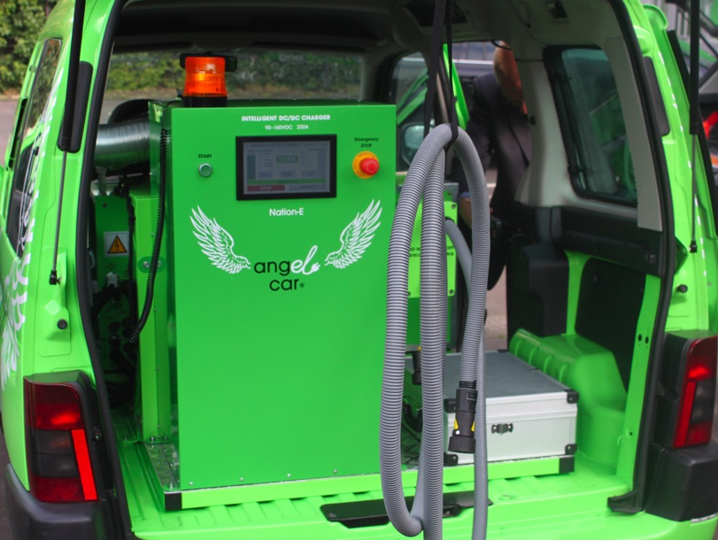 Let’s go mobile charging unit for electric cars